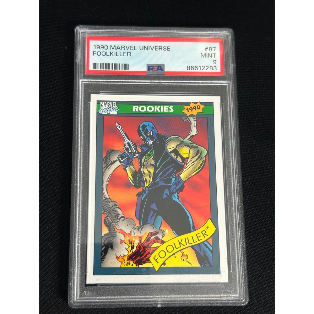 1990‎ Marvel Universe Foolkiller #87 PSA 9 Mint Rookies Card